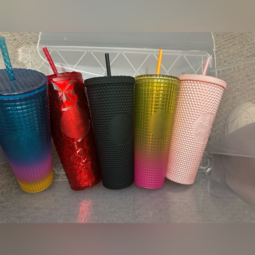 Starbucks 13 Colorful Tumbler Collection venti size multi sizes like new